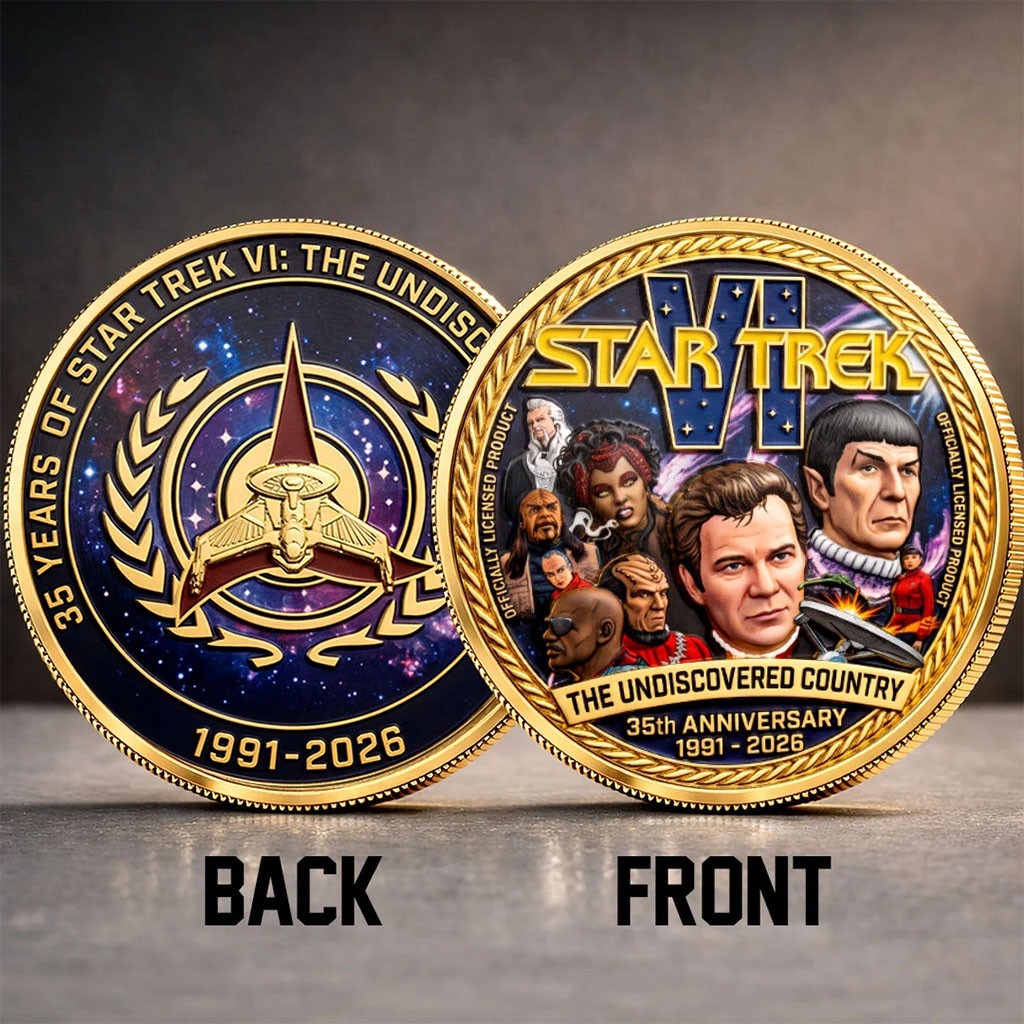 Star Trek VI The Undiscovered Country 35th Anniversary Commemorative Coin Star Trek Merch 2026