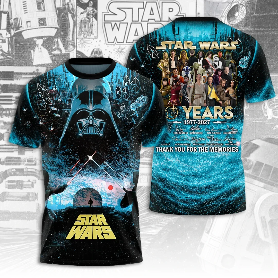 Star Wars 50 Years 1977-2027 Anniversary Shirt Thank You For The Memories Star Wars Merch