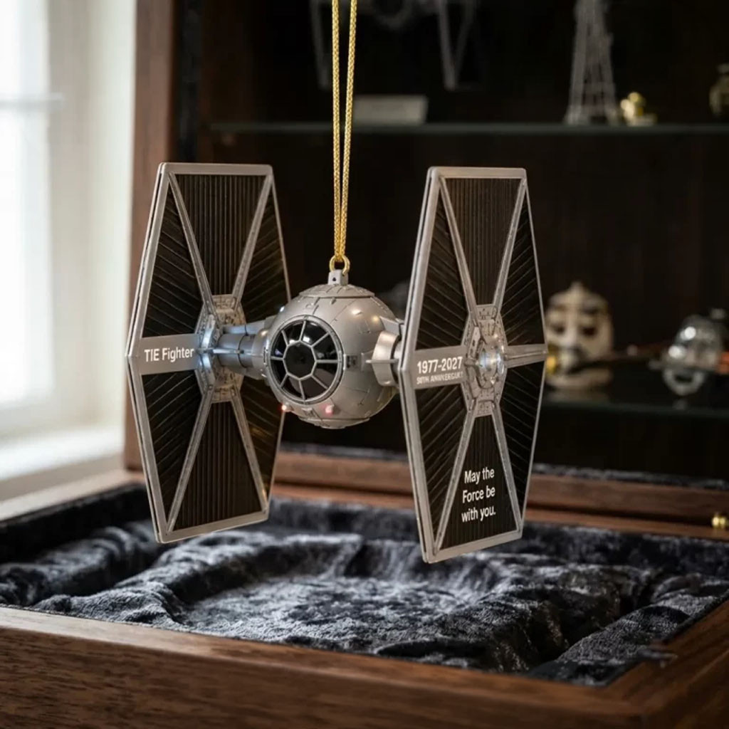 Star Wars 50th Anniversary X-Wing Starfighter Tree Ornament Star Wars Merch Holiday Decor Star Wars 50th Anniversary X-Wing Starfighter Tree Ornament Star Wars Merch Holiday Decor