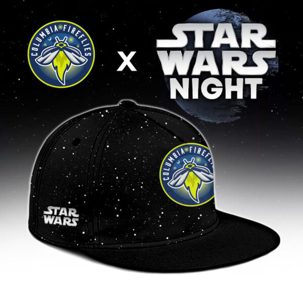 Star Wars Night X Columbia Fireflies Snapback Hat Fireflies Merch Best Gifts For Baseball Fans