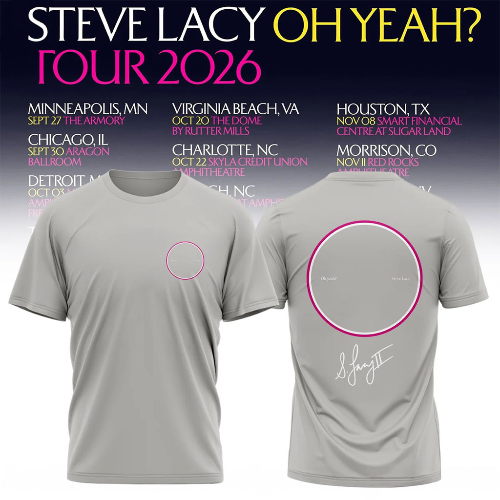 Steve Lacy Merch Oh Yeah Tour 2026 Signature Shirt Music Fan Apparel Gifts For Him