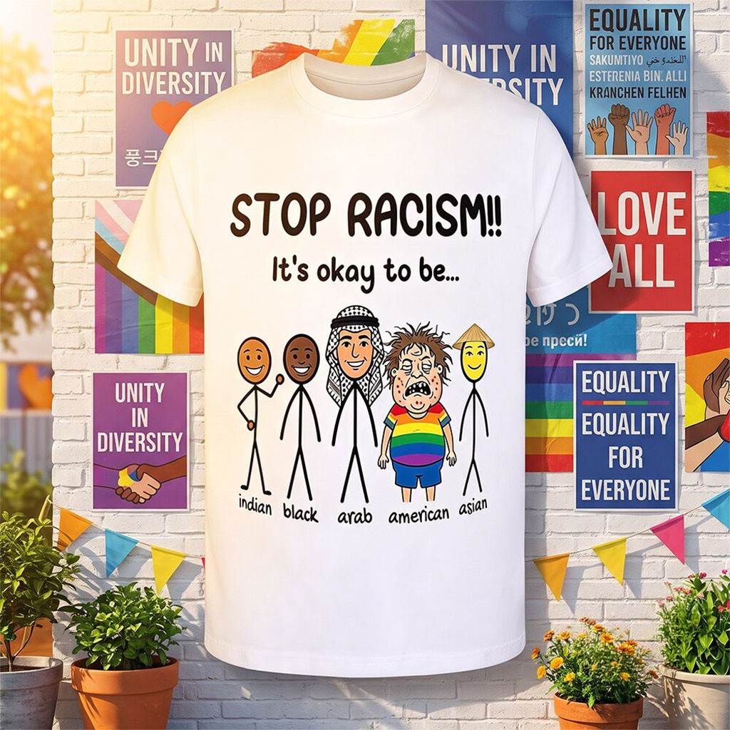 Stop Racism It's Okay To Be Shirt 2026 Anti Racism Equality Awareness Shirt Gift For Supporters