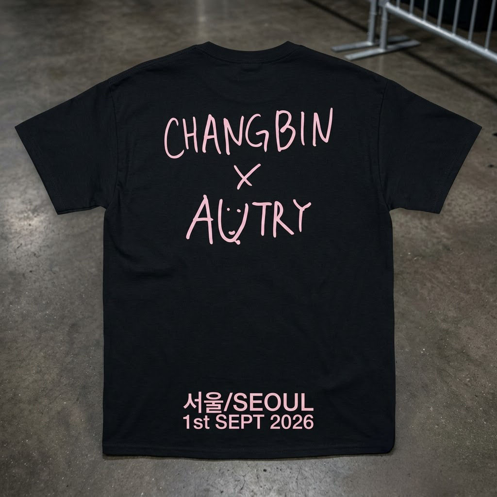 Stray Kids Changbin X Autry Seoul 2026 K Pop Concert Night T-Shirt Stray Kids Merch Fan Gear