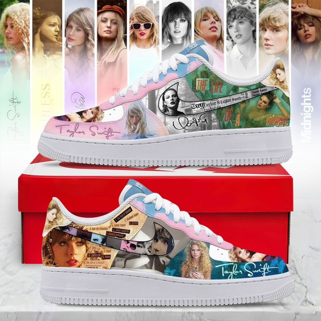 Swifties Merch Eras Tour Shoes Life Of A Showgirl Album Graphic Sneakers Taylor Fan Gifts