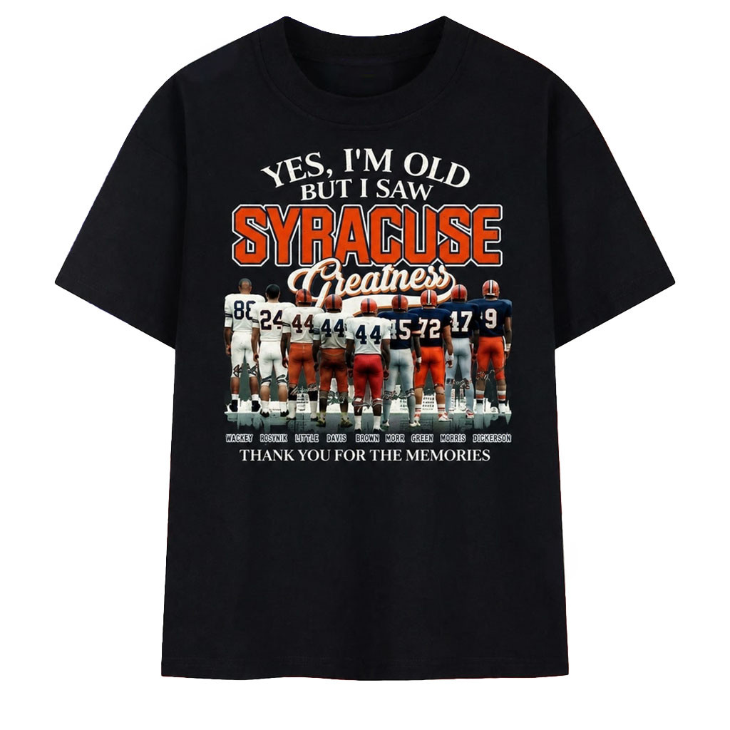 Syracuse Orange Football Greatness Legends Signatures Vintage T-Shirt Syracuse Orange Merch Syracuse Orange Football Greatness Legends Signatures Vintage T-Shirt Syracuse Orange Merch
