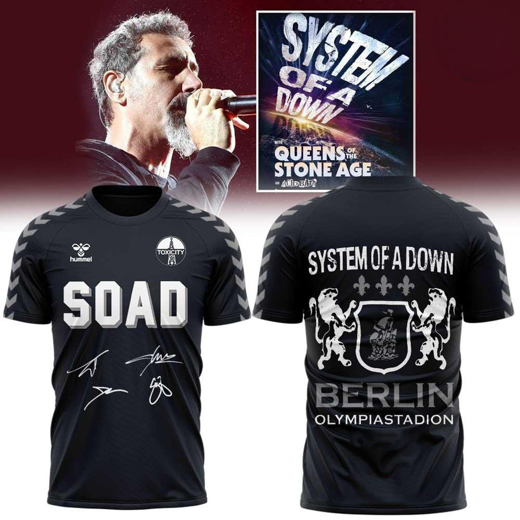 System Of A Down Berlin 2026 Concert Tour T-Shirt SOAD Merch Gift For Music Lovers