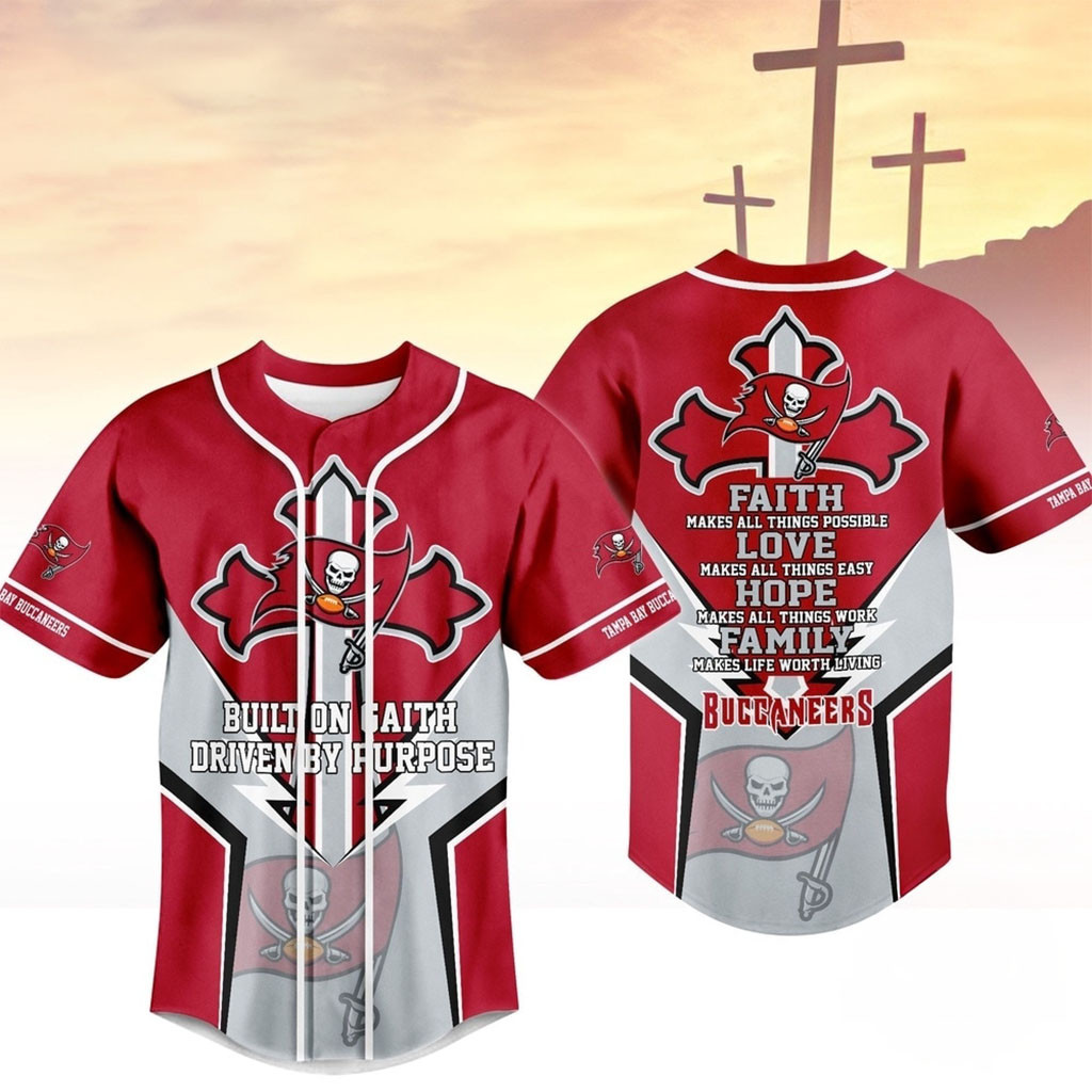 Tampa Bay Buccaneers Blessed Beyond The Score Baseball Jersey Buccaneers Merch Gift For Fans