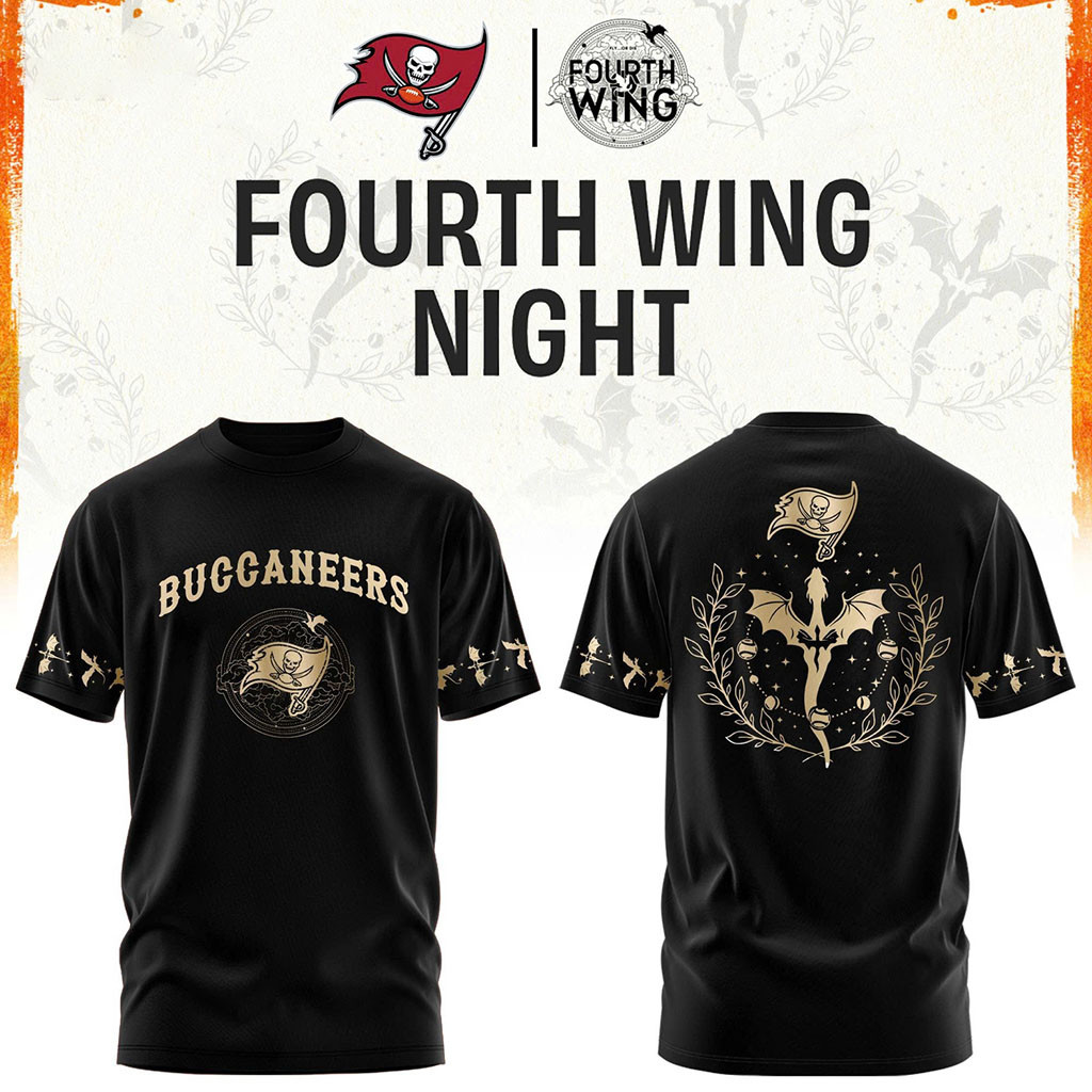 Tampa Bay Buccaneers Dragon Wing Fantasy Night 2026 T-Shirt Buccaneers Merch Black Fan Gifts
