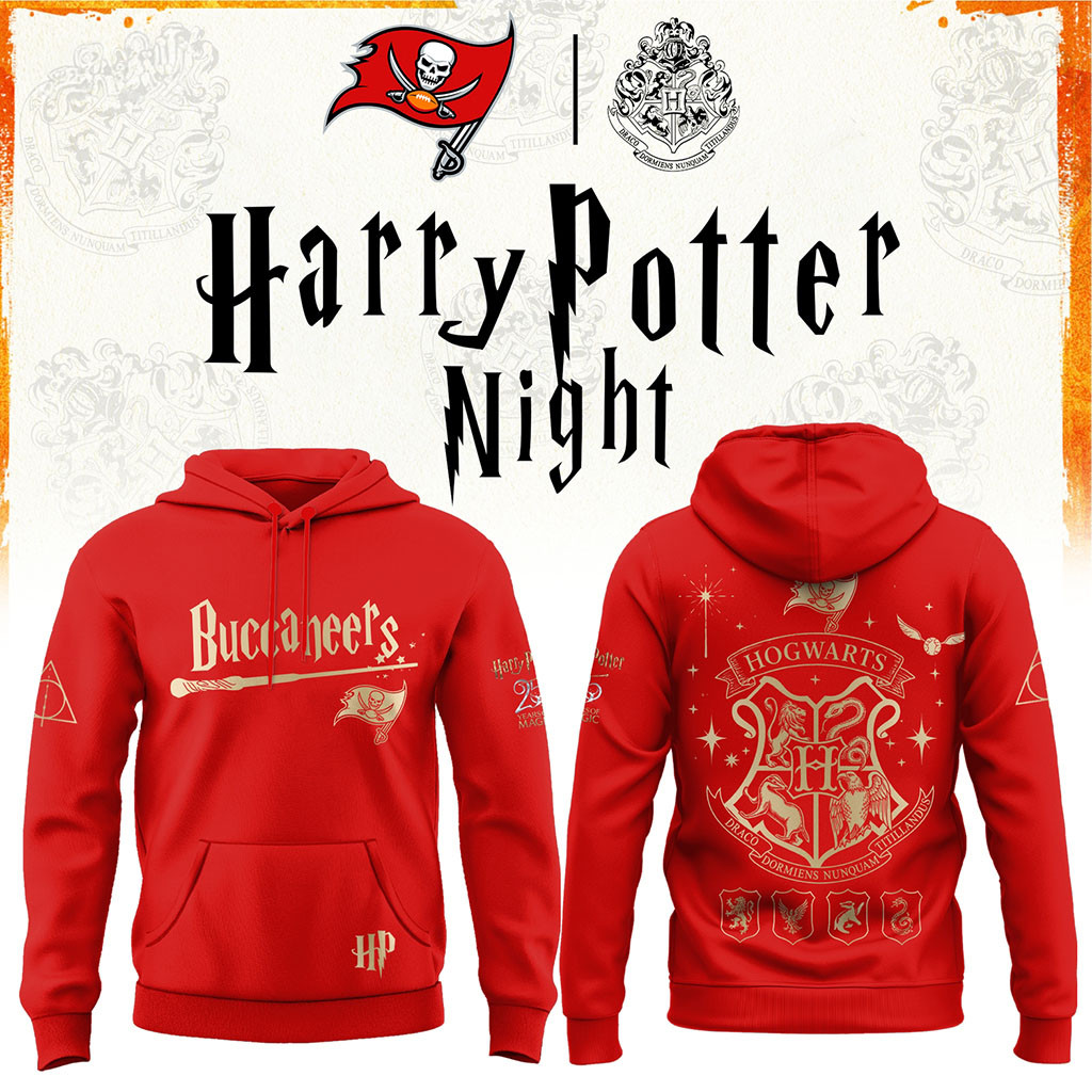 Tampa Bay Buccaneers Harry Potter 25th Anniversary Hoodie Buccaneers Merch Football Fan Gear