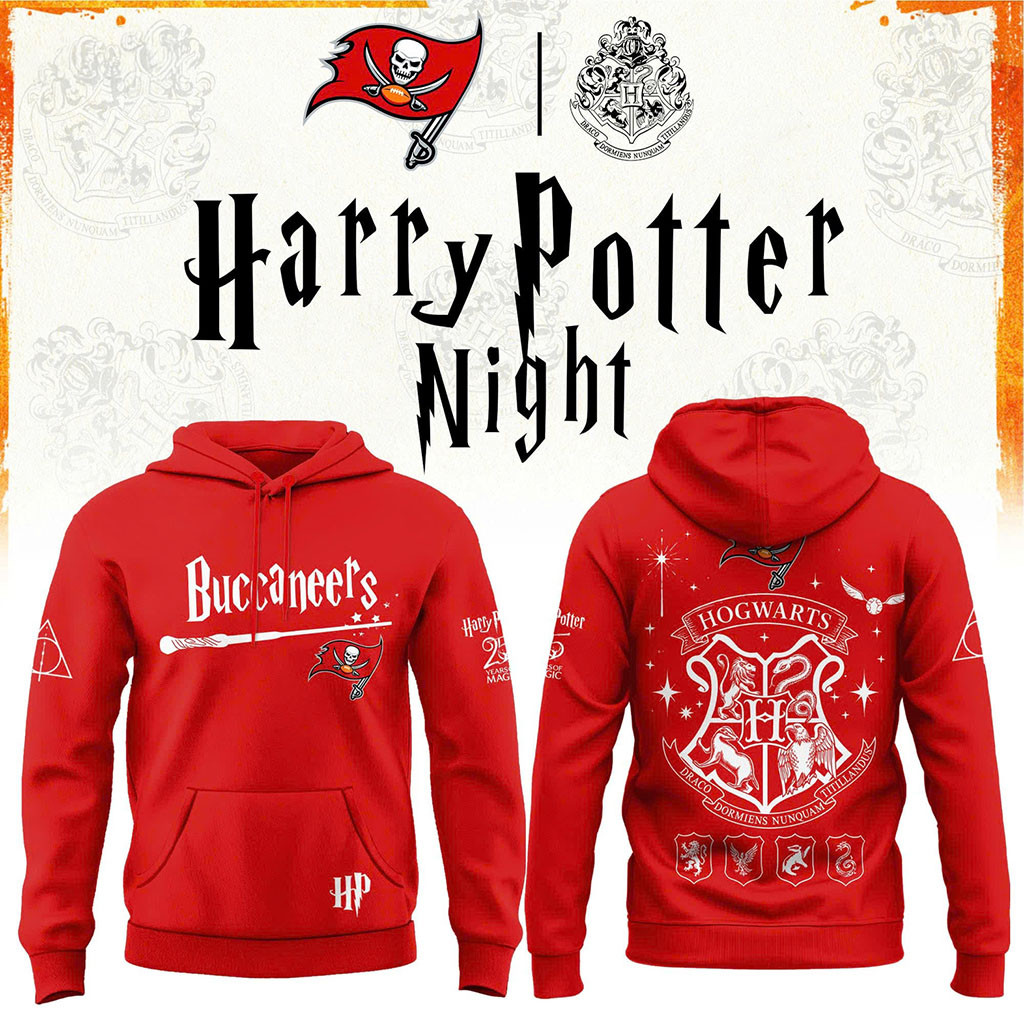 Tampa Bay Buccaneers Harry Potter 25th Anniversary Hoodie Bucs Merch Gift For Football Lover