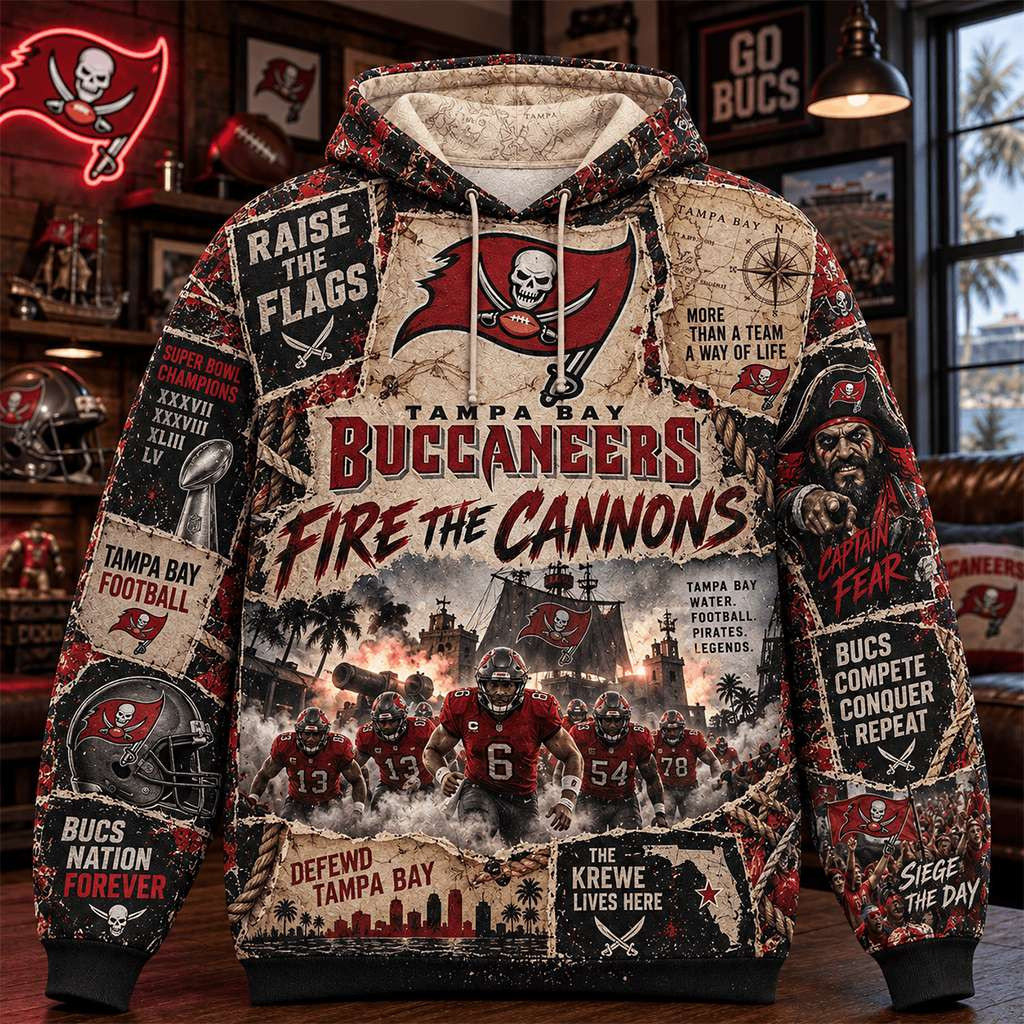Tampa Bay Buccaneers Hoodie Raise The Flags Hoodie Buccaneers Merch American Football Presents