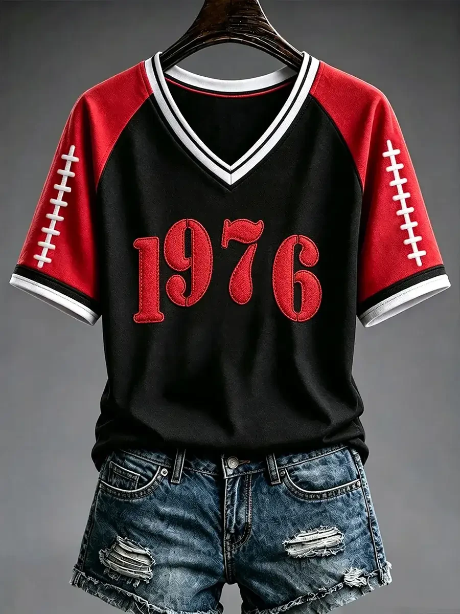 Tampa Bay Buccaneers Merch 1976 Tampa Bay Football V-Neck Shirt Football Fan Gift Ideas