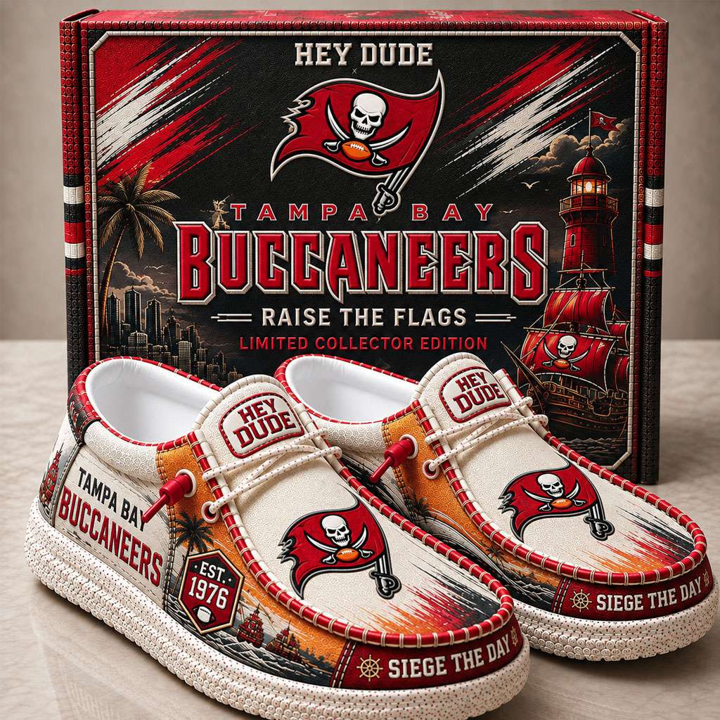 Tampa Bay Buccaneers Merch Est 1976 Siege The Day Slip-On Loafers Gifts For Fans