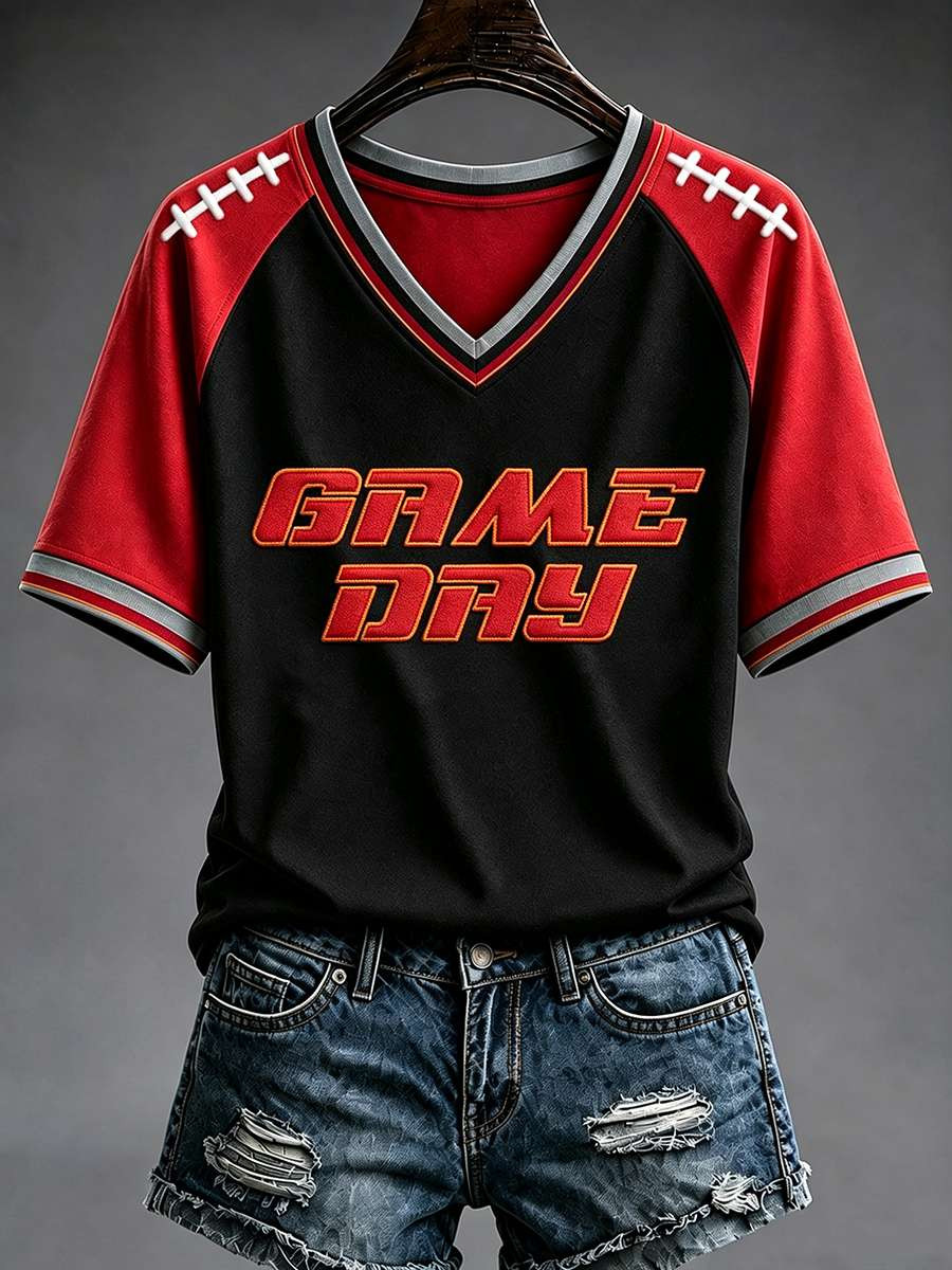 Tampa Bay Buccaneers Merch Game Day Tampa Bay Football V-Neck T-Shirt Gifts For Fans