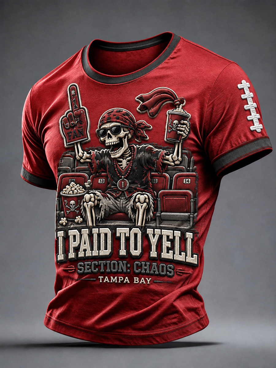 Tampa Bay Buccaneers Merch I Paid To Yell Tampa Bay Football T-Shirt Gifts For Football Lovers