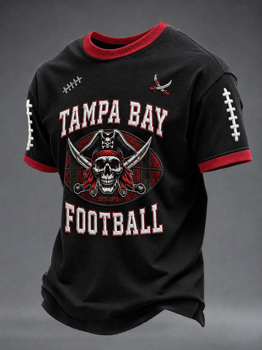Tampa Bay Buccaneers Merch Skull Tampa Bay Football T-Shirt Presents For Football Fans Tampa Bay Buccaneers Merch Skull Tampa Bay Football T-Shirt Presents For Football Fans