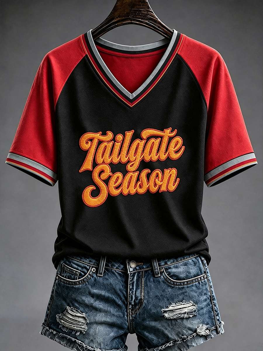 Tampa Bay Buccaneers Merch Tailgate Season Tampa Bay Football V-Neck Shirt Football Fan Gift