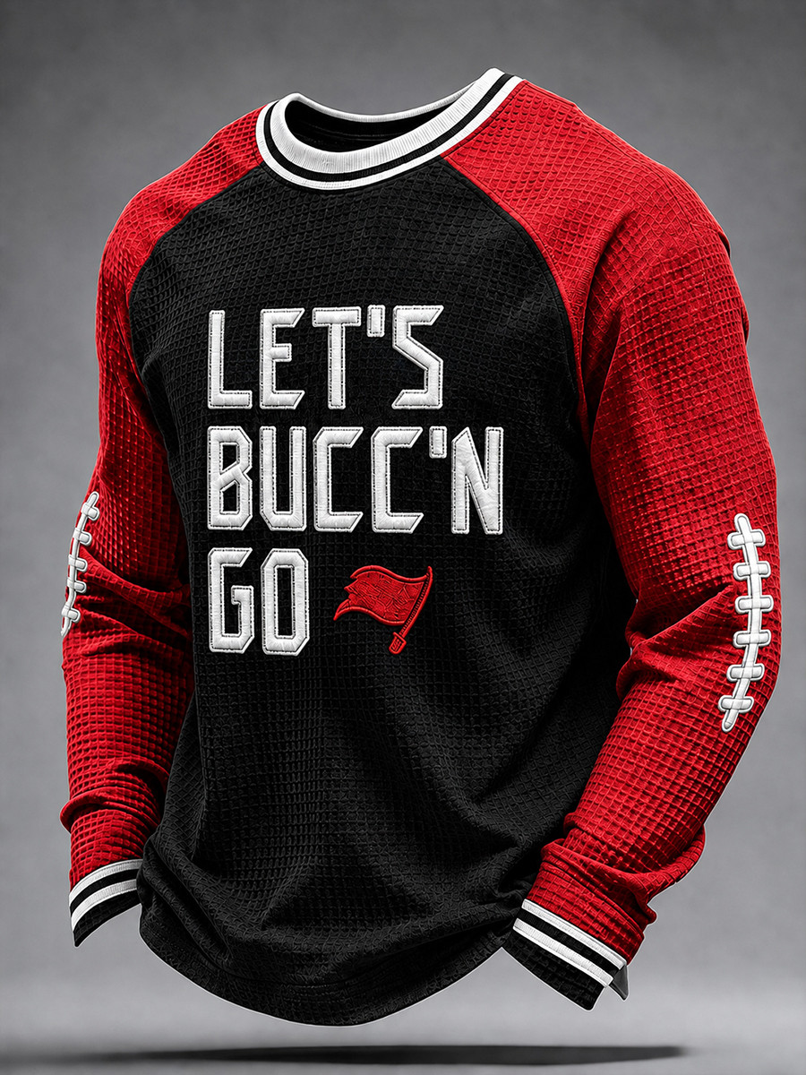 Tampa Bay Buccaneers Merch Tampa Bay Football Let's Bucc'n Go Long Sleeve T-Shirt Fans Gifts