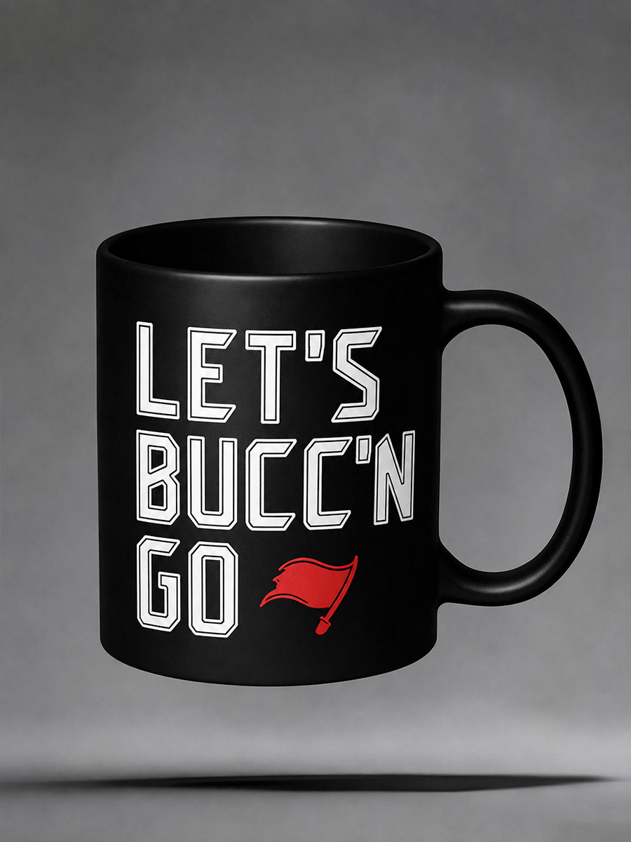 Tampa Bay Buccaneers Merch Tampa Bay Football Mug Let's Bucc'n Go Cup Football Fan Gift Ideas