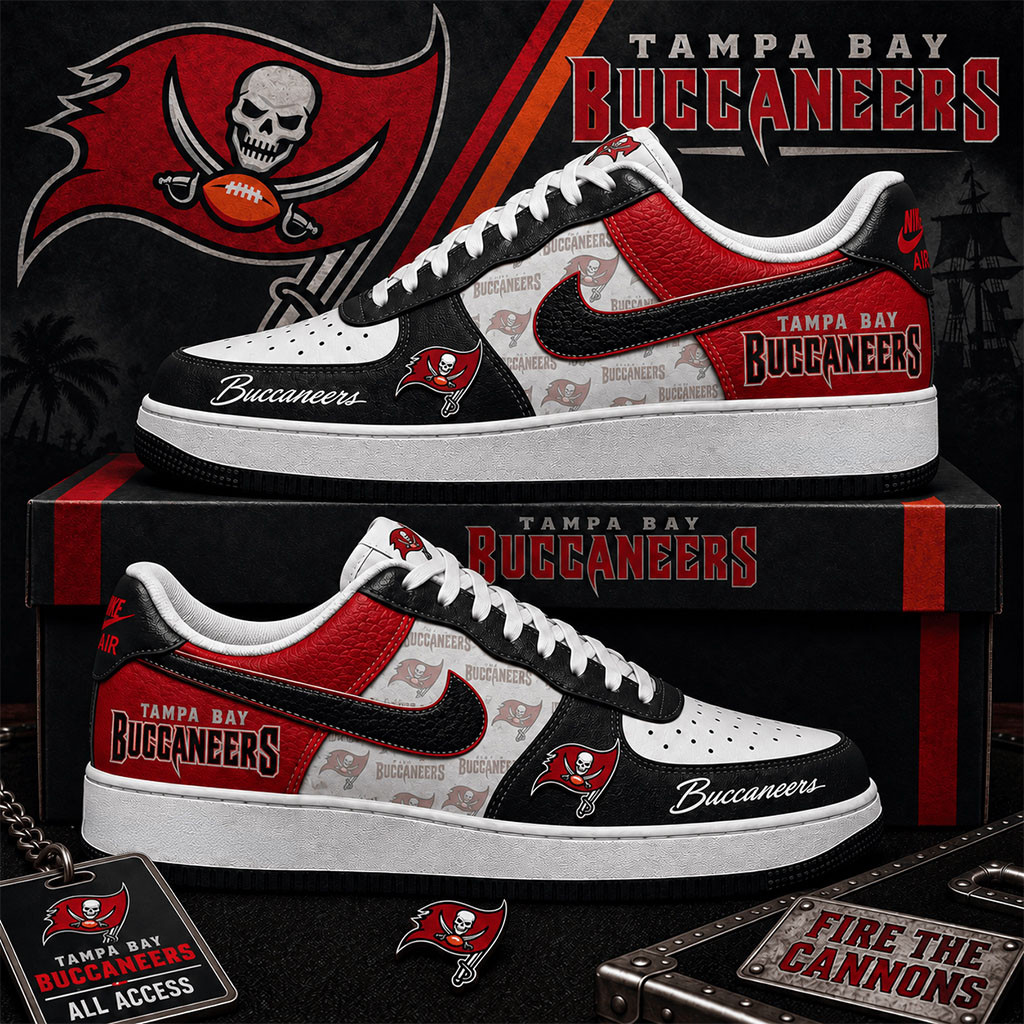 Tampa Bay Buccaneers Sneakers Fire The Cannon Shoes Buccaneers Merch Football Related Gifts Tampa Bay Buccaneers Sneakers Fire The Cannon Shoes Buccaneers Merch Football Related Gifts