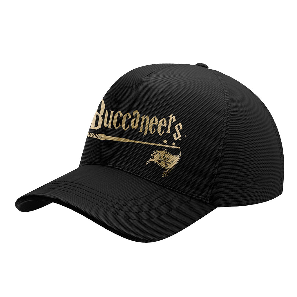Tampa Bay Buccaneers X Harry Potter 25th Anniversary Black Hat Buccaneers Merch Gifts