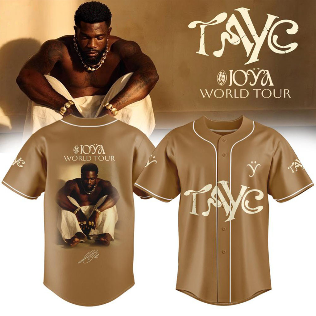 Tayc Merch JOYA TOUR Signature 2026 Baseball Jersey Presents For Music Lovers