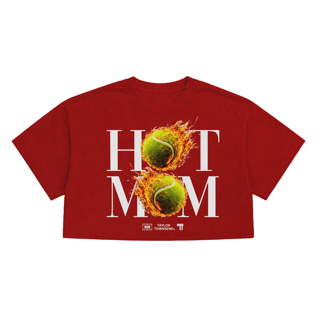 Taylor Townsend Merch 2026 Hot Mom Cropped Shirt Best Gifts For Tennis Lovers