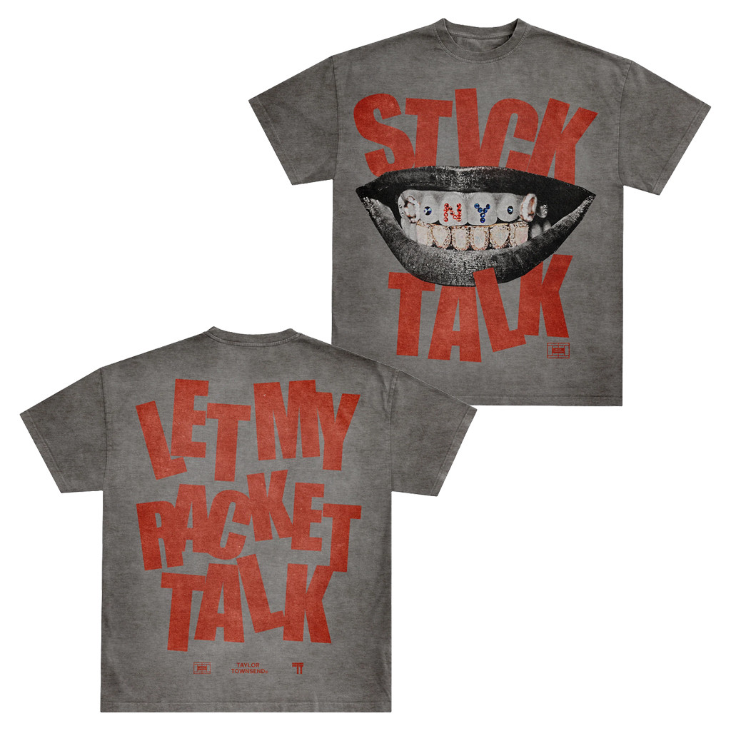 Taylor Townsend Merch 2026 Stick Talk T-Shirt Let My Racket Talk Shirt Gift For Tennis Lover