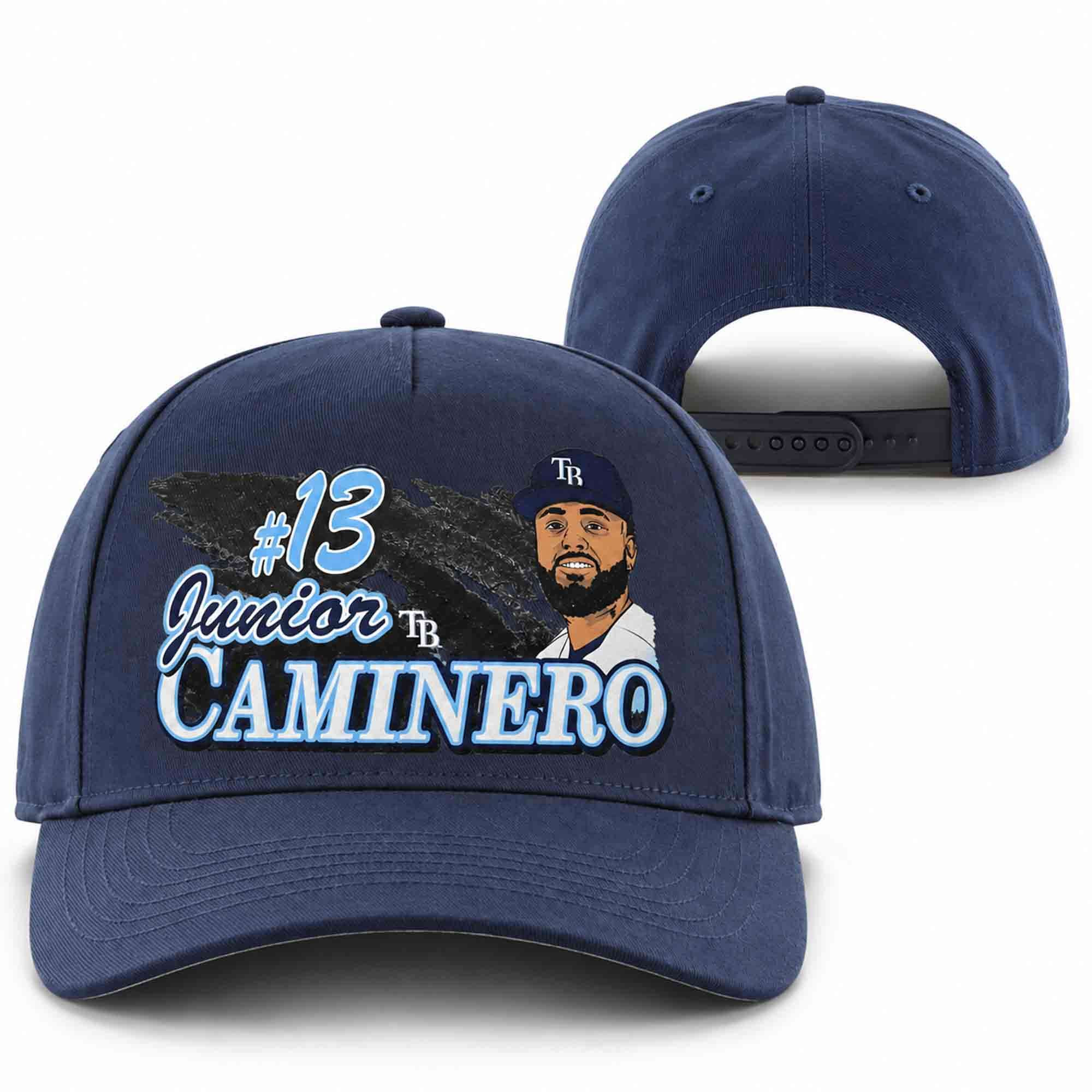 TB Rays Junior Caminero 13 Hat Tampa Bay Rays Merch Gift Ideas For Baseball Fans TB Rays Junior Caminero 13 Hat Tampa Bay Rays Merch Gift Ideas For Baseball Fans