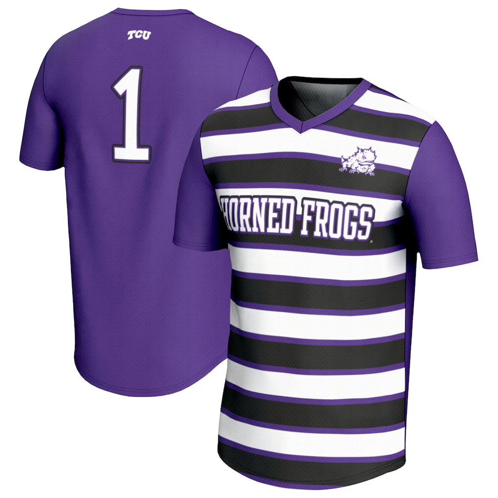 TCU Horned Frogs Merch #1 TCU Horned Frogs GameDay Greats Soccer Fashion Jersey Fan Gifts TCU Horned Frogs Merch #1 TCU Horned Frogs GameDay Greats Soccer Fashion Jersey Fan Gifts