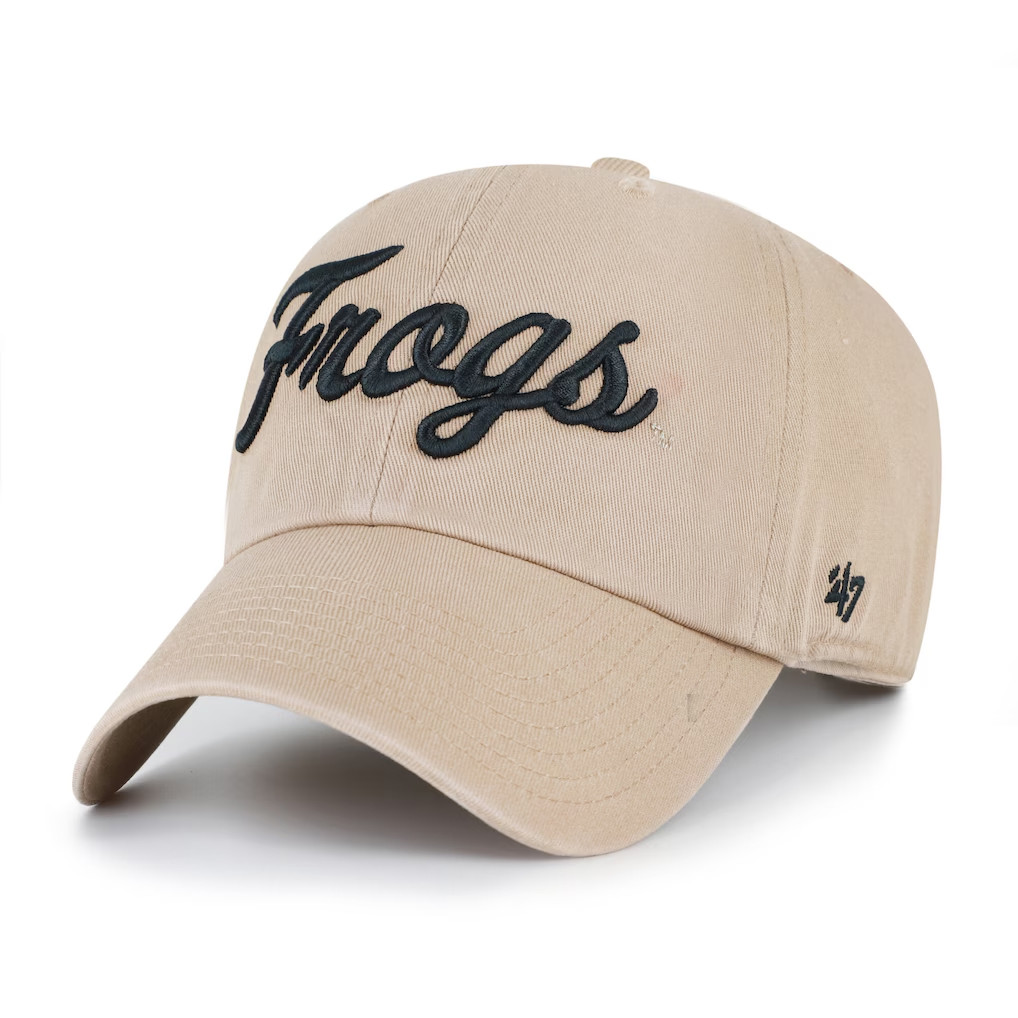 TCU Horned Frogs Merch 2026 TCU Horned Frogs '47 Vault Clean Up Hat Embroidered Gift For Fans