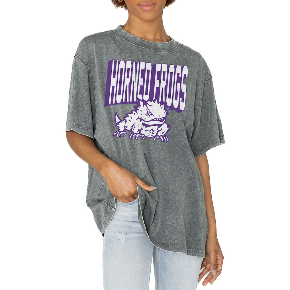 TCU Horned Frogs Merch 2026 TCU Horned Frogs Gameday Couture Solid Defense T-Shirt Fan Apparel