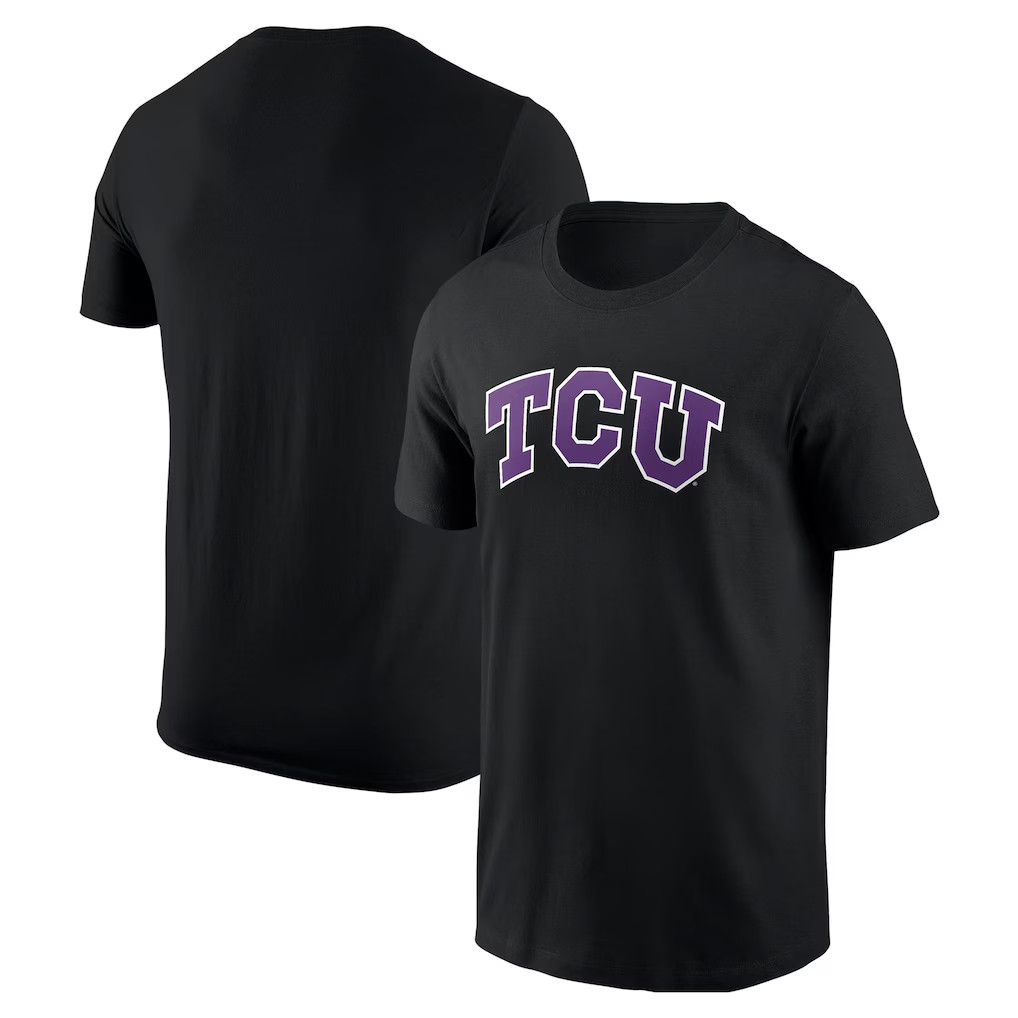 TCU Horned Frogs Merch 2026 TCU Horned Frogs Logo T-Shirt Black Present For Game Day TCU Horned Frogs Merch 2026 TCU Horned Frogs Logo T-Shirt Black Present For Game Day
