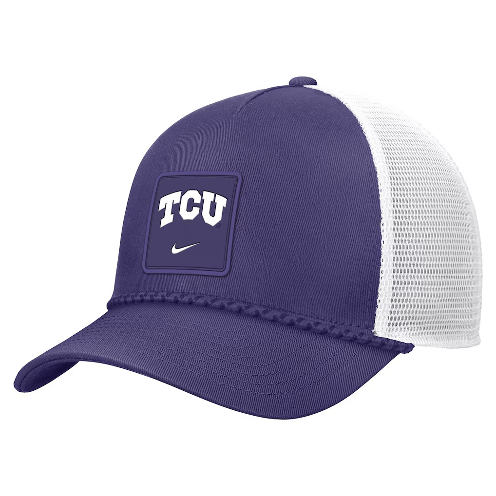 TCU Horned Frogs Merch 2026 TCU Horned Frogs On-Field Trucker Hat Gifts For Football Lovers