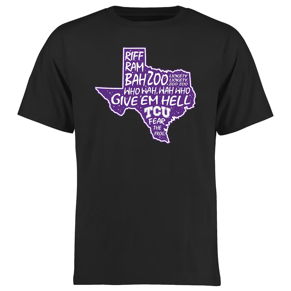 TCU Horned Frogs Merch 2026 TCU Horned Frogs Who Wah T-Shirt Black Texas Pride Gifts Ideas