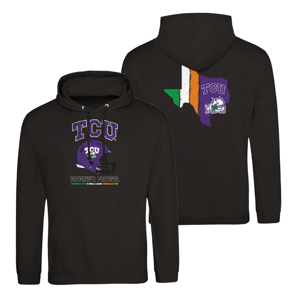 TCU Horned Frogs Merch 2026 TCU Team Black Hoodie Best Gifts For Football Lovers