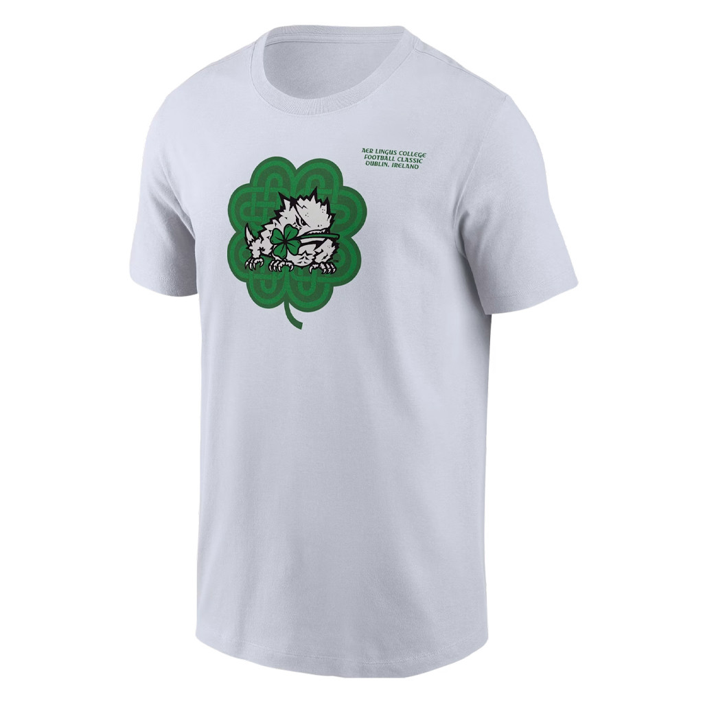 TCU Horned Frogs Merch TCU X Ireland 2026 Aer Lingus College Football Classic T-Shirt White