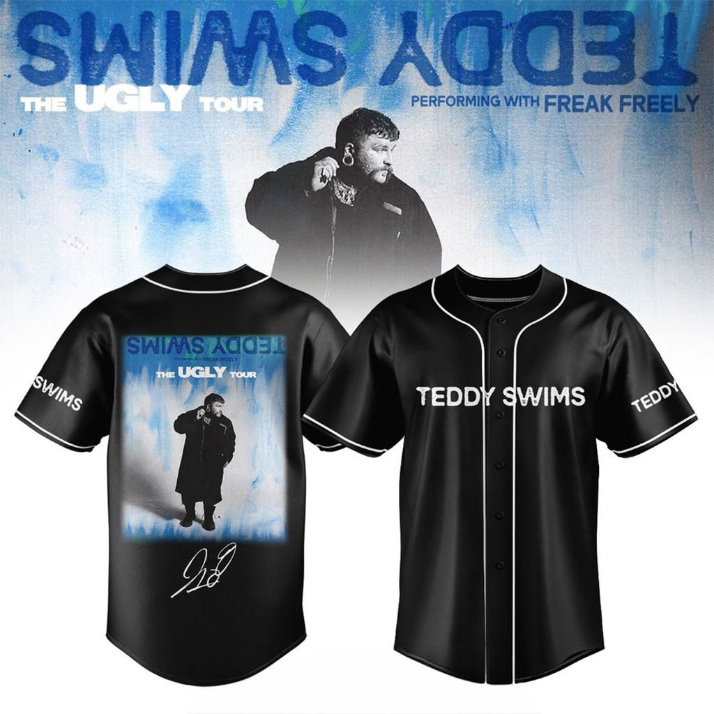 Teddy Swims The Ugly Tour 2026 Special Baseball Jersey Teddy Swims Merch Fans Gifts