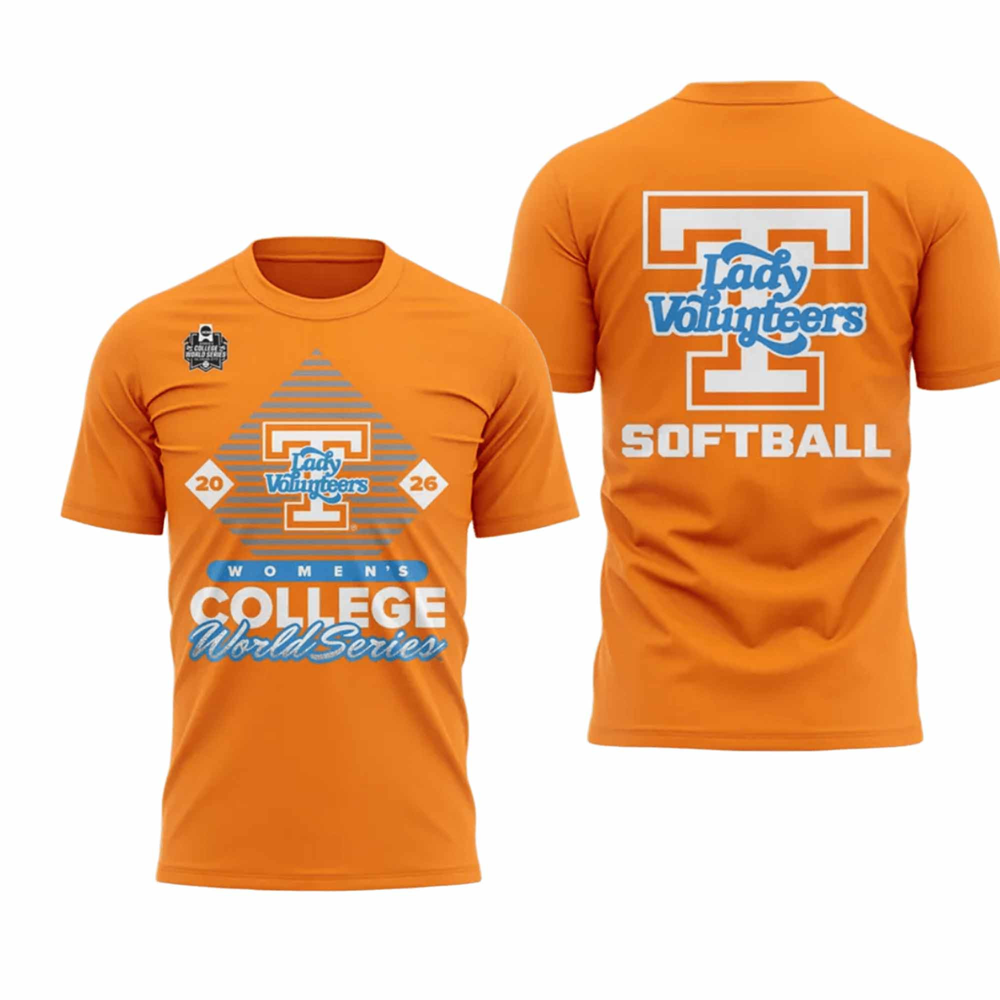 Tennessee Lady Volunteers 2026 Womens College World Series T-Shirt