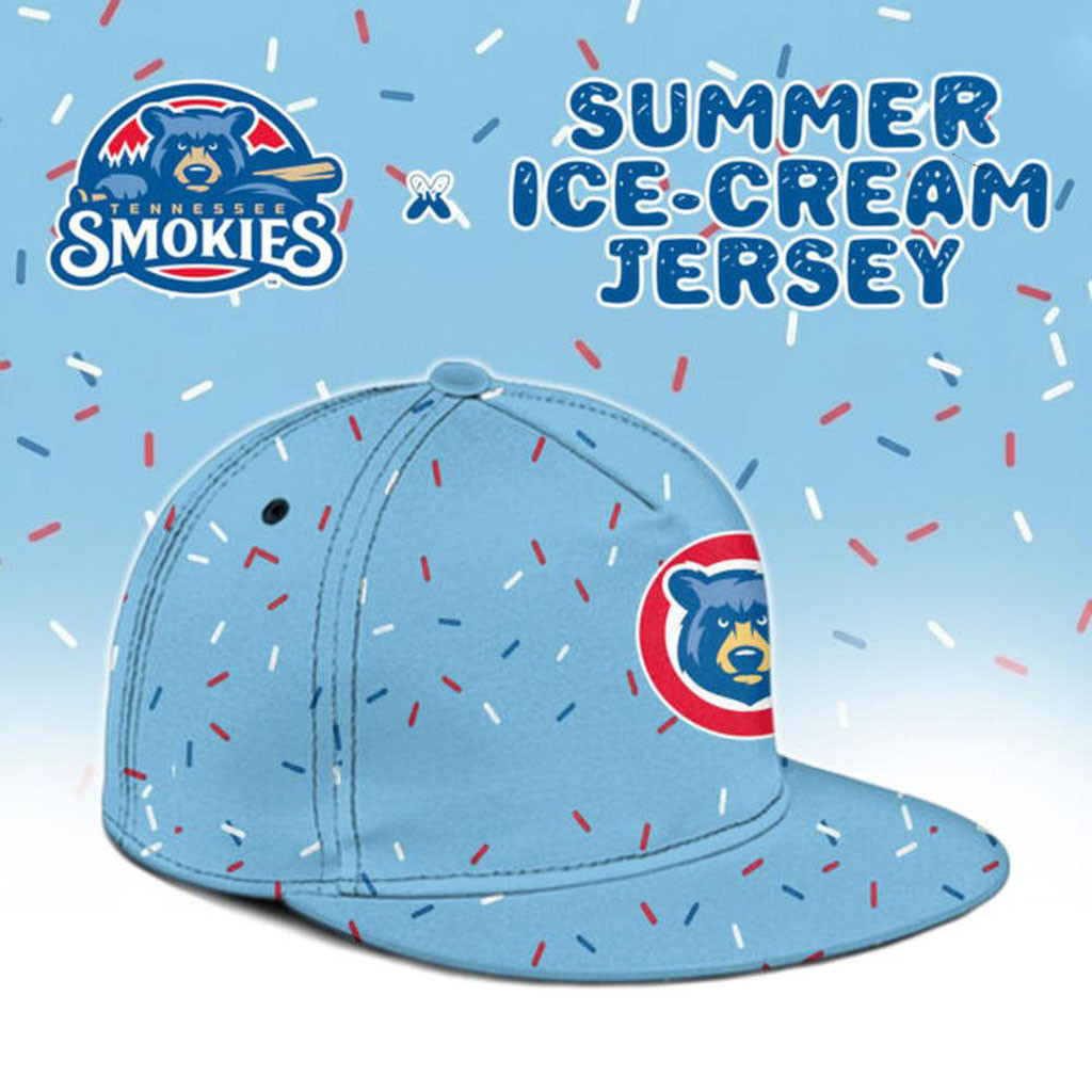 Tennessee Smokies X Summer Ice Cream Snapback Hat Tennessee Smokies Merch Gift For Fans
