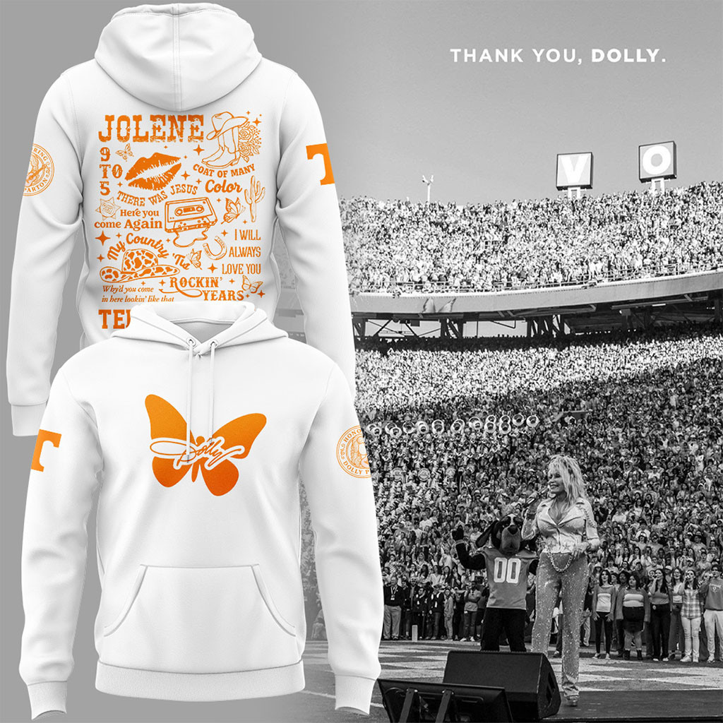 Tennessee This Season Is For Dolly Hoodie White RIP Dolly Parton Merch Memorial Gifts