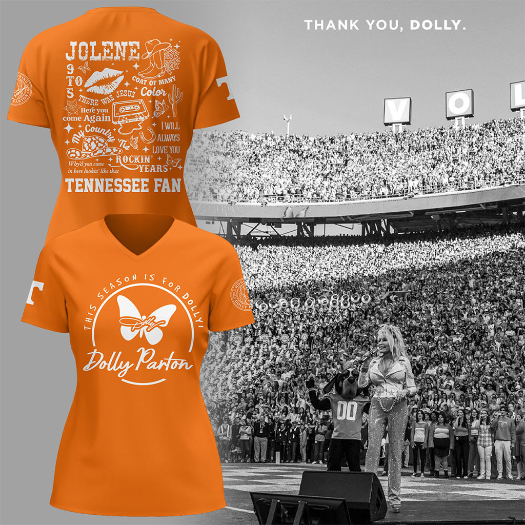 Tennessee This Season Is For Dolly V-Neck Shirt RIP Dolly Parton Memorial Merch Women's