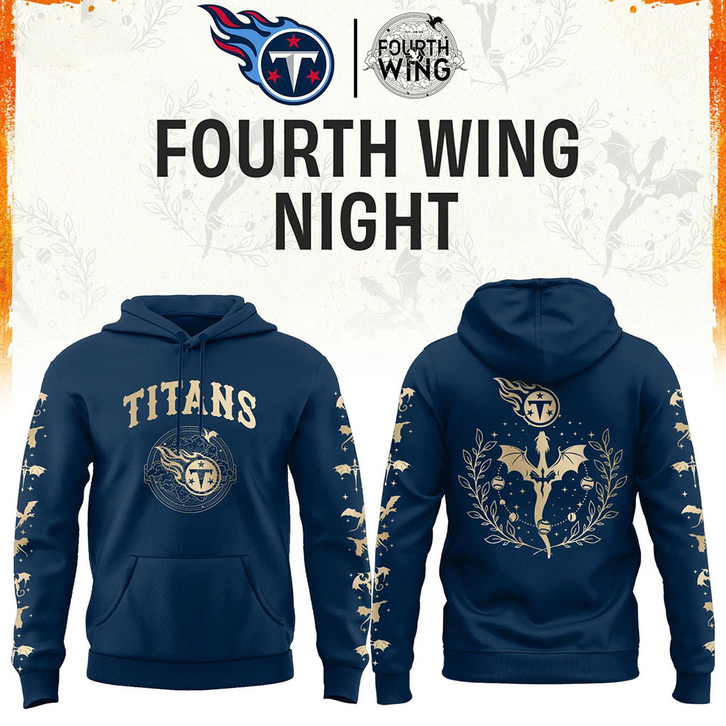 Tennessee Titans Dragon Wing Fantasy Night 2026 Hoodie Tennessee Titans Merch Football Fan Gear