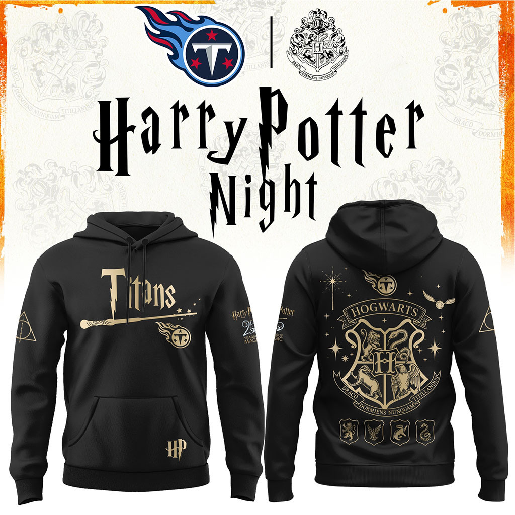 Tennessee Titans Football Harry Potter 25th Anniversary Hoodie 2026 Titans Merch Game Day Gifts
