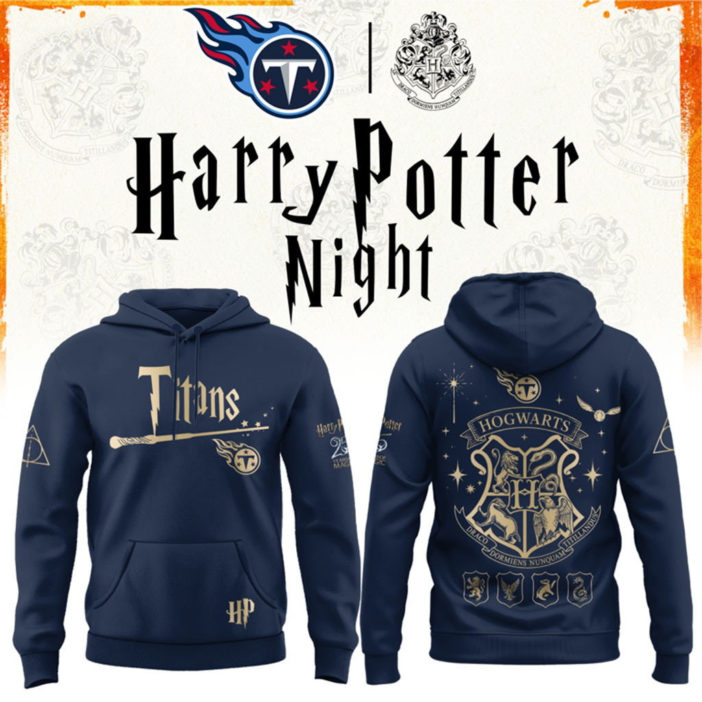 Tennessee Titans Harry Potter 25th Anniversary Hoodie 2026 Titans Merch Football Lover Gifts Tennessee Titans Harry Potter 25th Anniversary Hoodie 2026 Titans Merch Football Lover Gifts