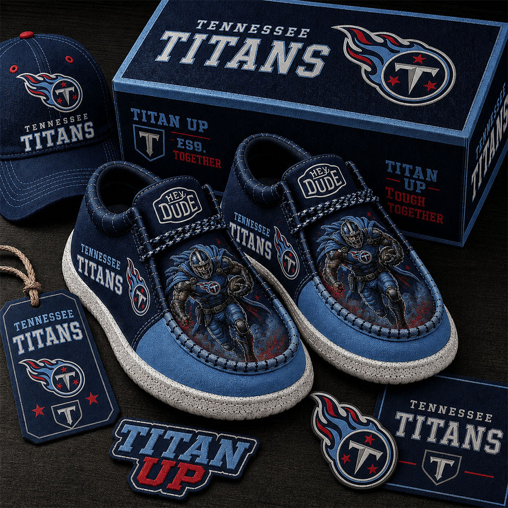 Tennessee Titans Shoes Titan Up Loafers Tennessee Titans Merch Unique Gifts For Football Fans