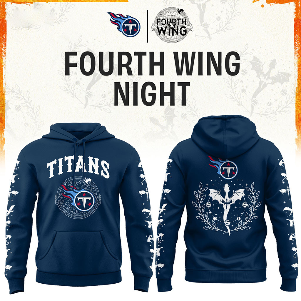 Tennessee Titans X Dragon Wing Fantasy Night 2026 Hoodie Titans Merch Football Themed Gifts
