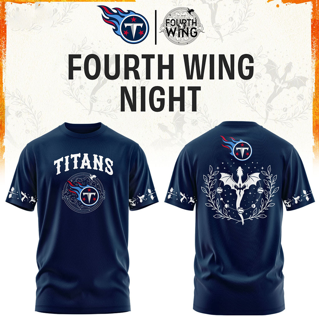 Tennessee Titans X Dragon Wing Fantasy Night 2026 T-Shirt Tennessee Titans Merch Game Day Gifts Tennessee Titans X Dragon Wing Fantasy Night 2026 T-Shirt Tennessee Titans Merch Game Day Gifts