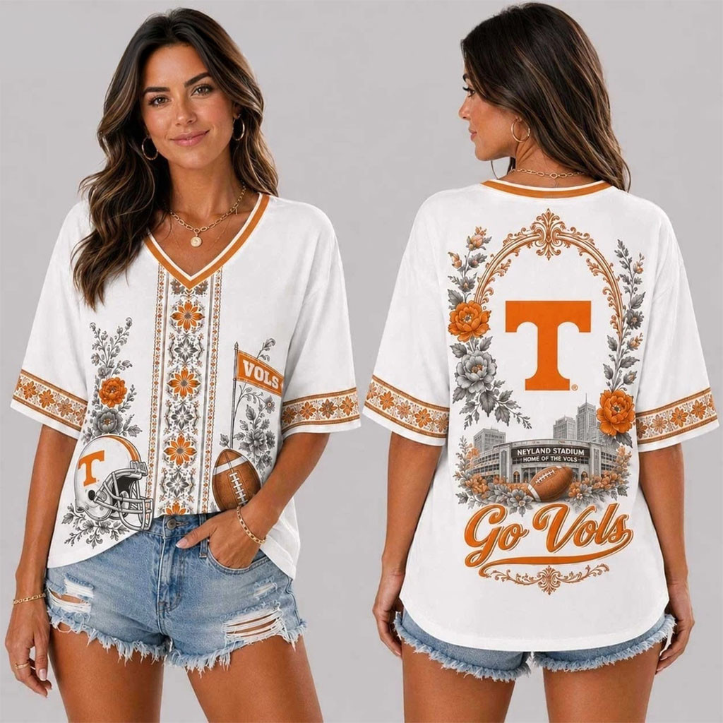 Tennessee Volunteers Collegiate Pride V-Neck Shirt Volunteers Merch Gift For Football Fan