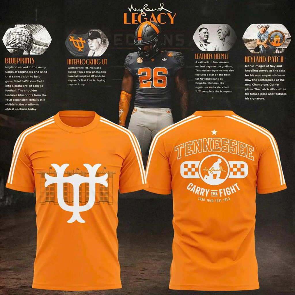 Tennessee Volunteers Football Neyland Legacy T-Shirt Volunteers Merch Football Fan Gift Ideas Tennessee Volunteers Football Neyland Legacy T-Shirt Volunteers Merch Football Fan Gift Ideas